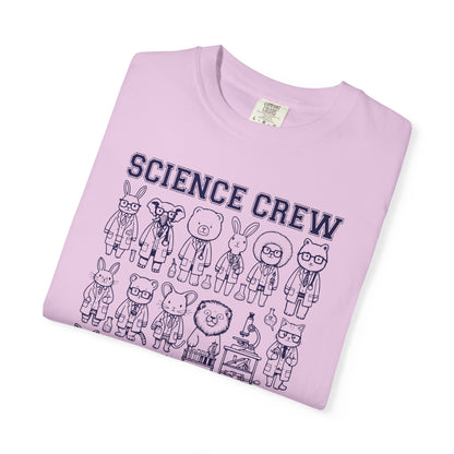 "Science Crew: Class of CO₂" T-Shirt - Cartoon Chemistry Cute Animal Tee