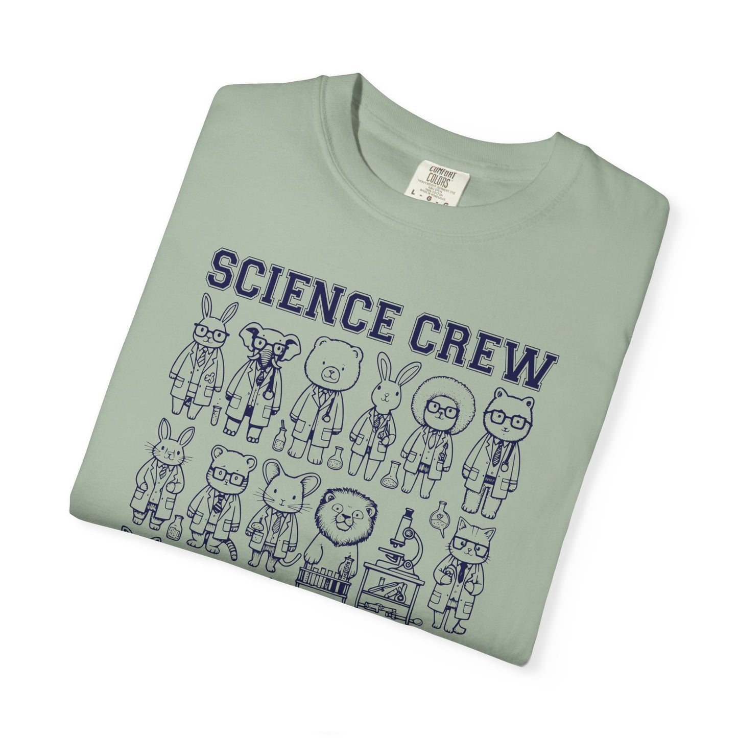 "Science Crew: Class of CO₂" T-Shirt - Cartoon Chemistry Cute Animal Tee