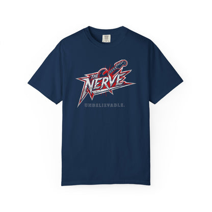 "The Nerve: Unbelievable" Graphic T-Shirt — Funny Classic Rock Logo Tee