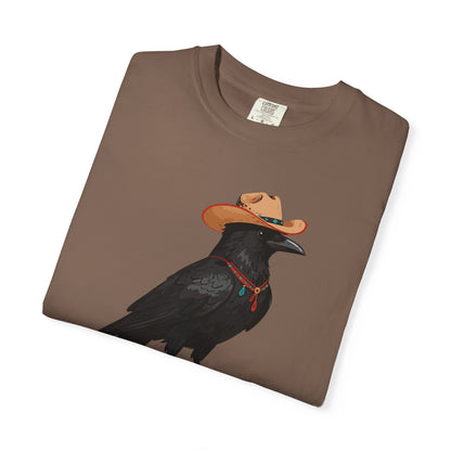 "Cawgirl" Couples Tee  — Western Raven Cowgirl Graphic T‑Shirt