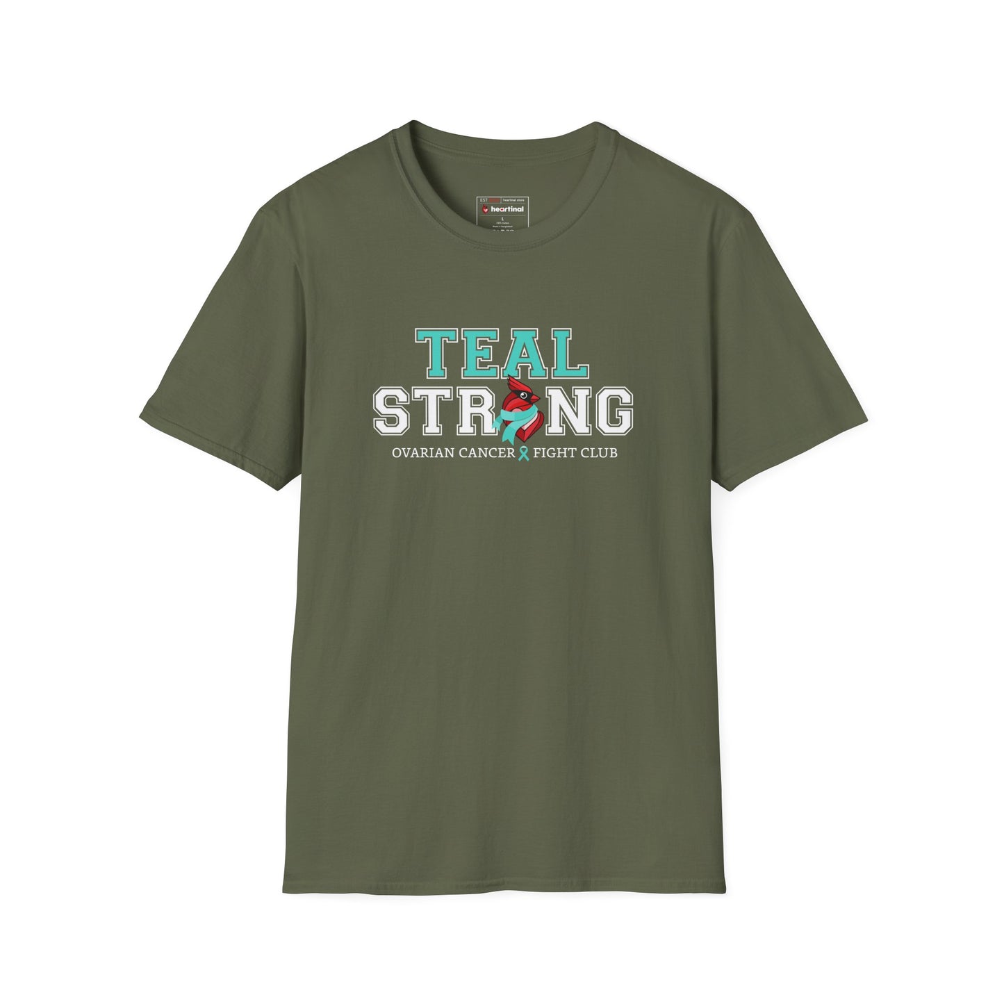 Teal Strong T-Shirt — Ovarian Cancer Awareness Support Tee