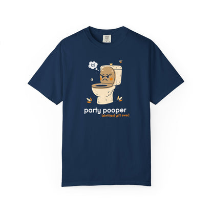 "Party Pooper" Couples Tee — Funny Gift Toilet Graphic T-Shirt