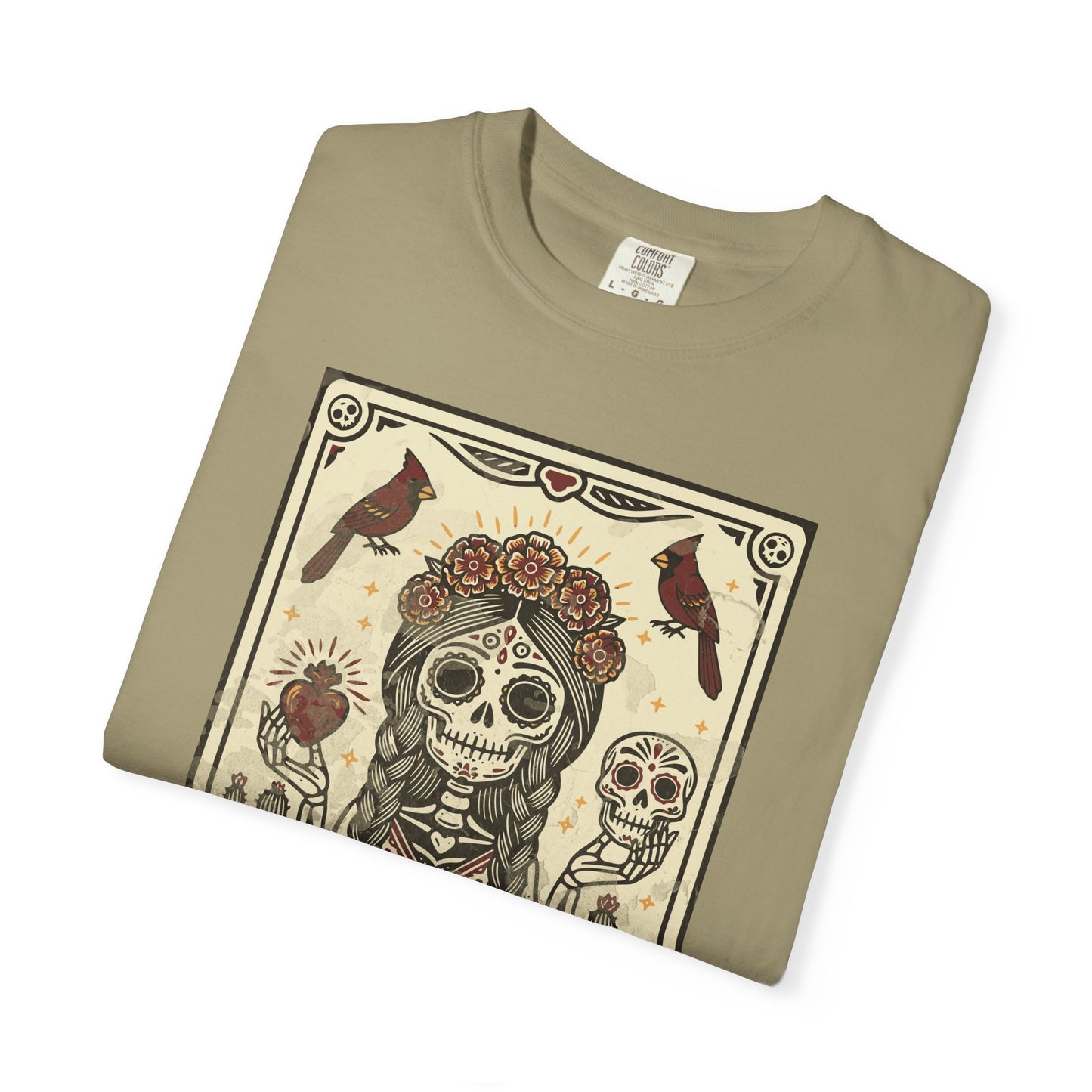 "La Muerte Amada" T-Shirt — Day of the Dead Skull Art Tee