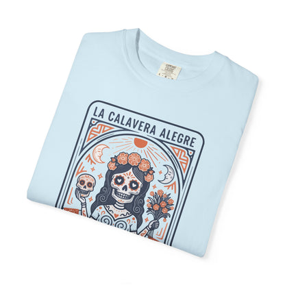 "La Calavera Alegre" T-Shirt — Día de Muertos Day of the Dead Graphic Tee
