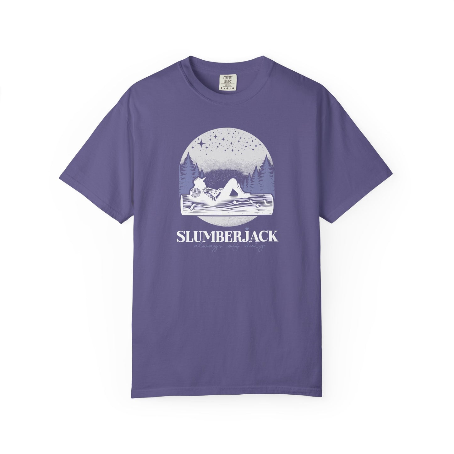 Slumberjack Campfire Graphic T-Shirt — Relaxing Night Sky Outdoor Tee