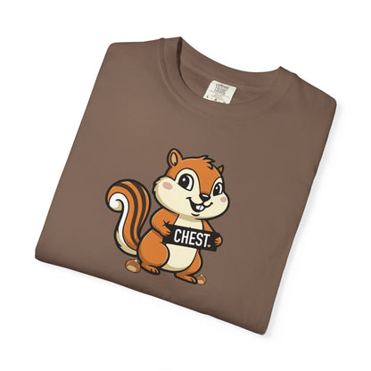 "Chestnuts: Chest" Couples Tee - Chipmunk Censored 'CHEST' Chestnut Graphic T-Shirt