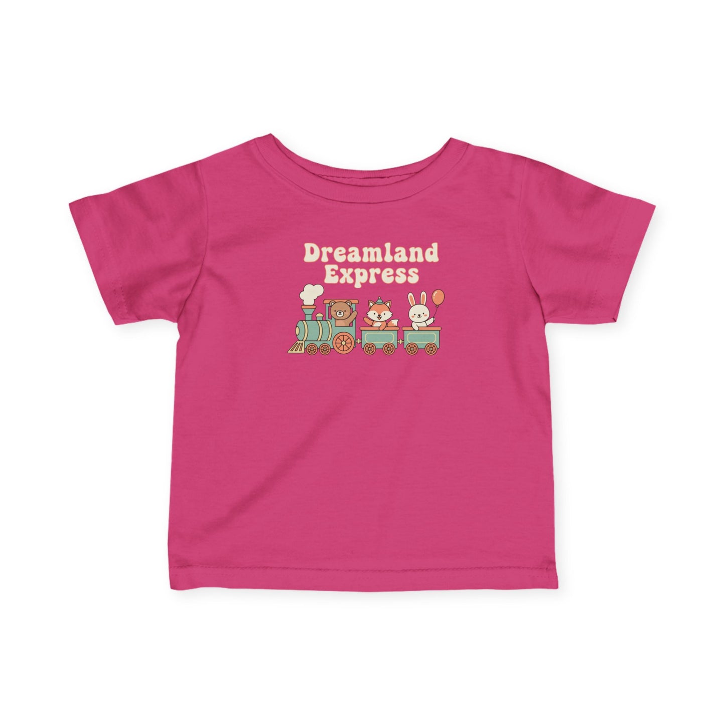 "Dreamland Express" Infant Tee — Cute Train Graphic Baby Shirt