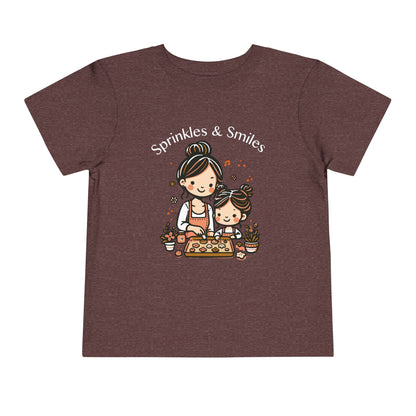 "Sprinkles & Smiles" Toddler Tee —  Mom & Me Baking Graphic Shirt