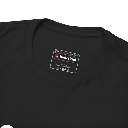 heartinal® "Heart on Your Sleeve" T-Shirt — Wordmark Logo Front with "Nutrition Facts" Back Tee