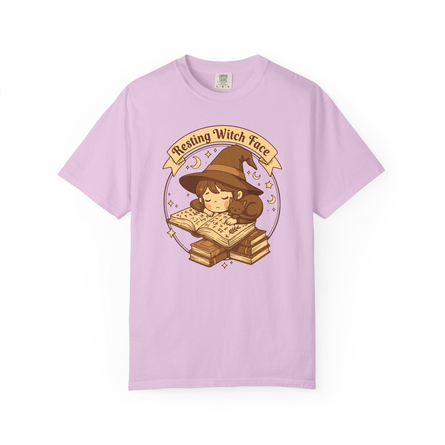Resting Witch Face T-Shirt — Cute Witch Sleeping Graphic Tee