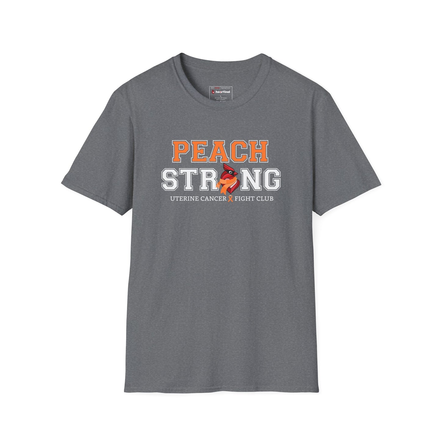 Peach Strong T-Shirt — Uterine Endometrial Cancer Fight Club Awareness Tee