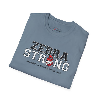 Zebra Strong T-Shirt — Neuroendocrine Cancer Fight Club Awareness Support Tee