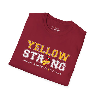 Yellow Strong T-Shirt — Sarcoma Bone Cancer Fight Club Awareness Tee