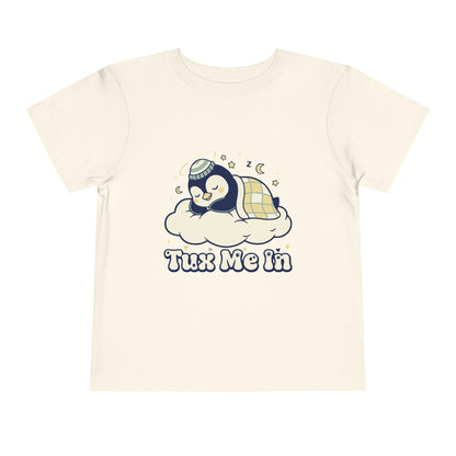 'Tux Me In' Toddler Tee —  Sleepy Penguin Short Sleeve Kids Shirt