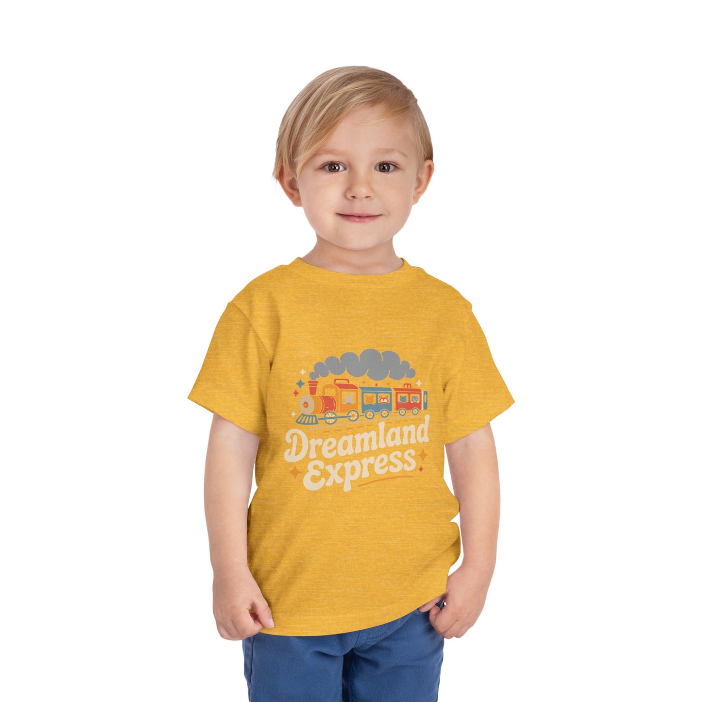 "Dreamland Express" Toddler Tee — Cute Train Kids Graphic T-Shirt