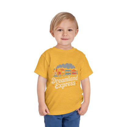 "Dreamland Express" Toddler Tee — Cute Train Kids Graphic T-Shirt