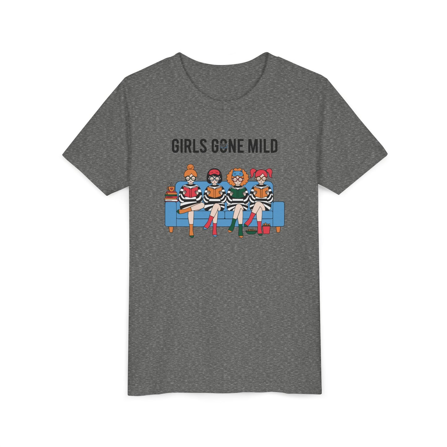 "Girls Gone Mild" Youth Tee – Cute Reading Club Graphic T-Shirt