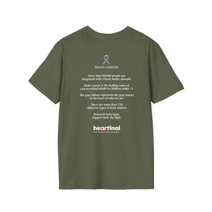 Grey Strong T-Shirt – Brain Cancer Fight Club Support Tee