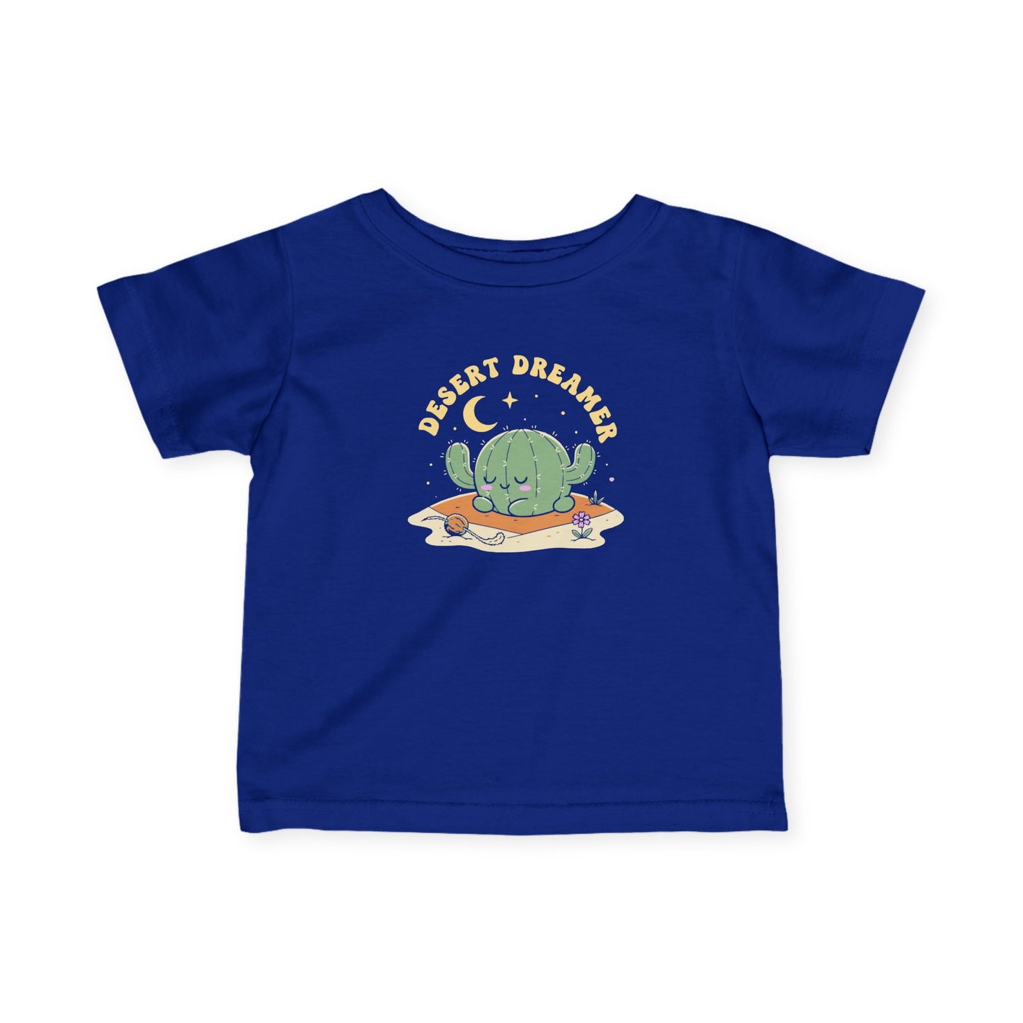 “Desert Dreamer” Infant Tee — Cute Sleeping Cactus Baby Shirt