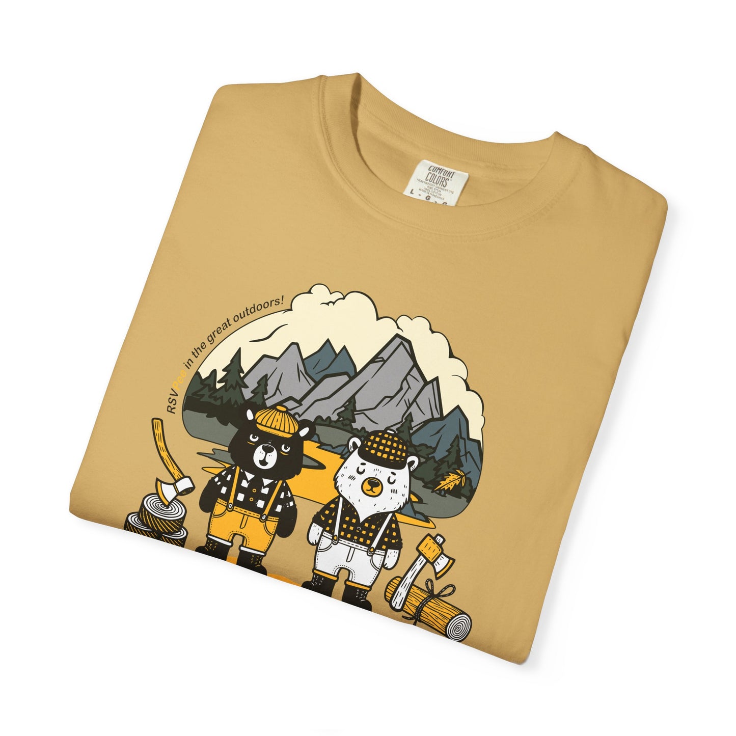 Slumberjack Party T-Shirt — Outdoor Pee Lumberjack Mountain Bears Graphic Tee