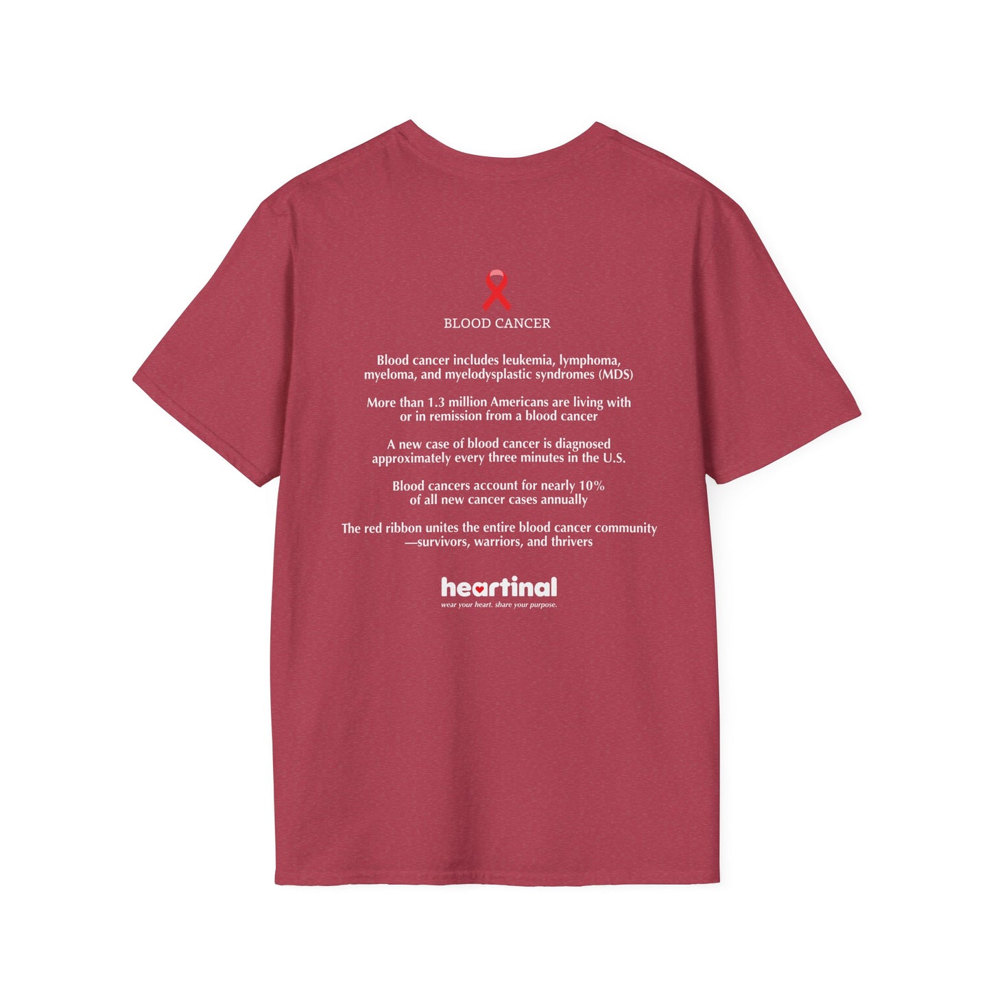 Red Strong T-Shirt — Blood Cancer Fight Club Awareness Tee