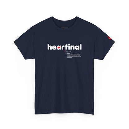 heartinal® "Heart on Your Sleeve" T-Shirt — Wordmark Logo Front with "Nutrition Facts" Back Tee