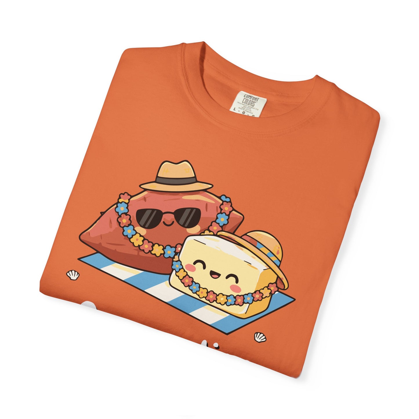 "On vacation with my butter half" Couples Tee —  Cute Vacation Yam Butter Summer T-Shirt