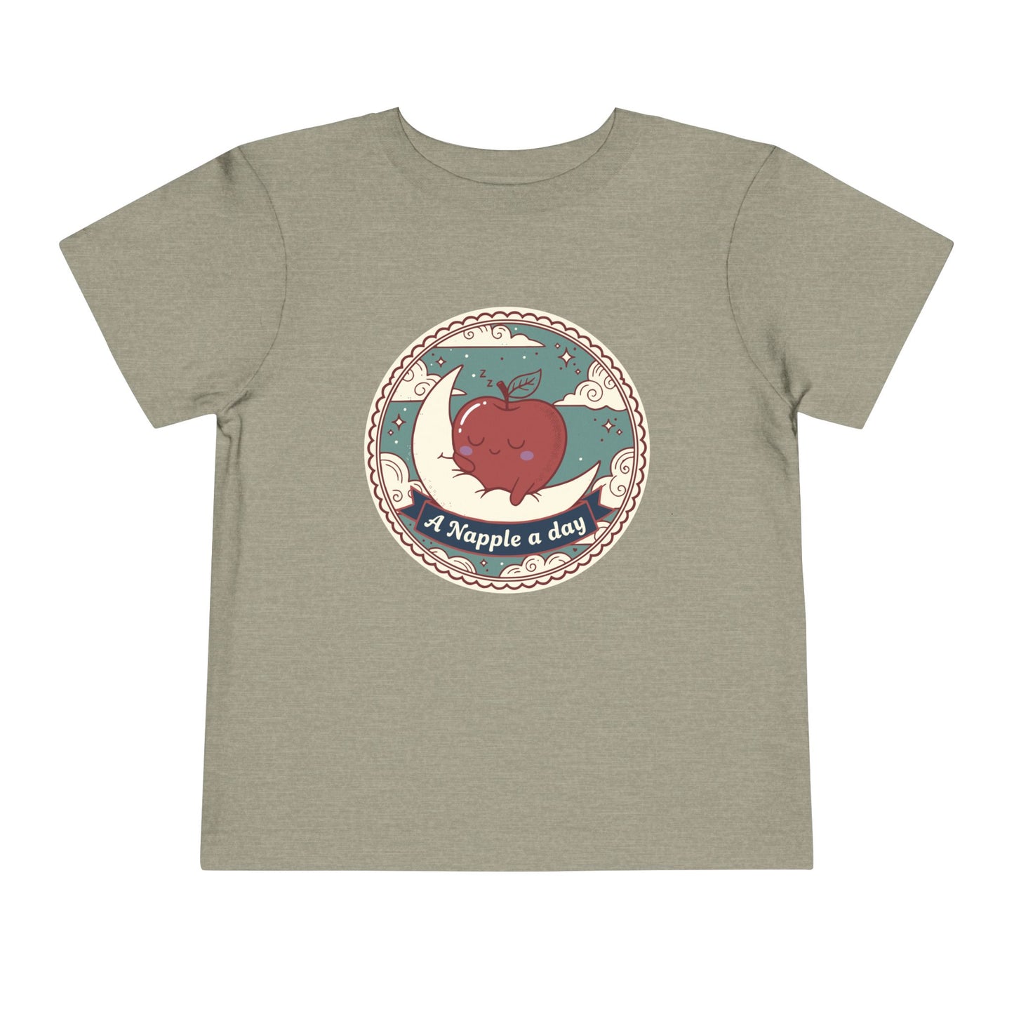 “A Napple a Day” Toddler Tee — Cute Apple Nap Graphic Kids Shirt