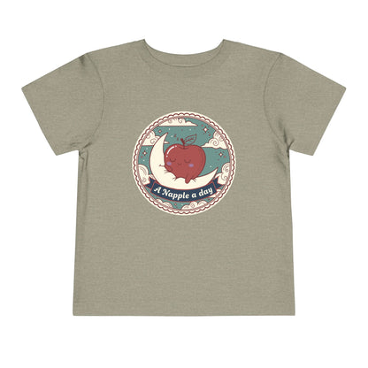 “A Napple a Day” Toddler Tee — Cute Apple Nap Graphic Kids Shirt
