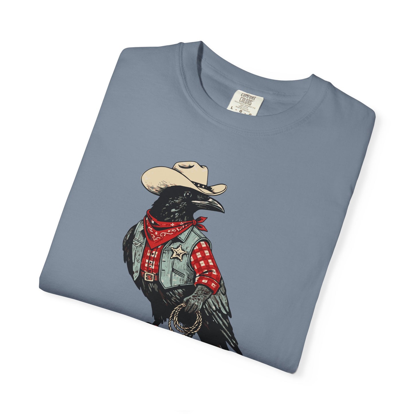 "Cawboy" Couples Tee — Western Crow Cowboy Graphic T-Shirt