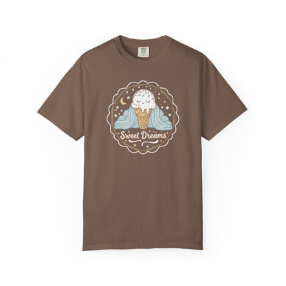 Sweet Dreams Ice Cream T-Shirt — Cute Pastel Dessert Graphic Tee