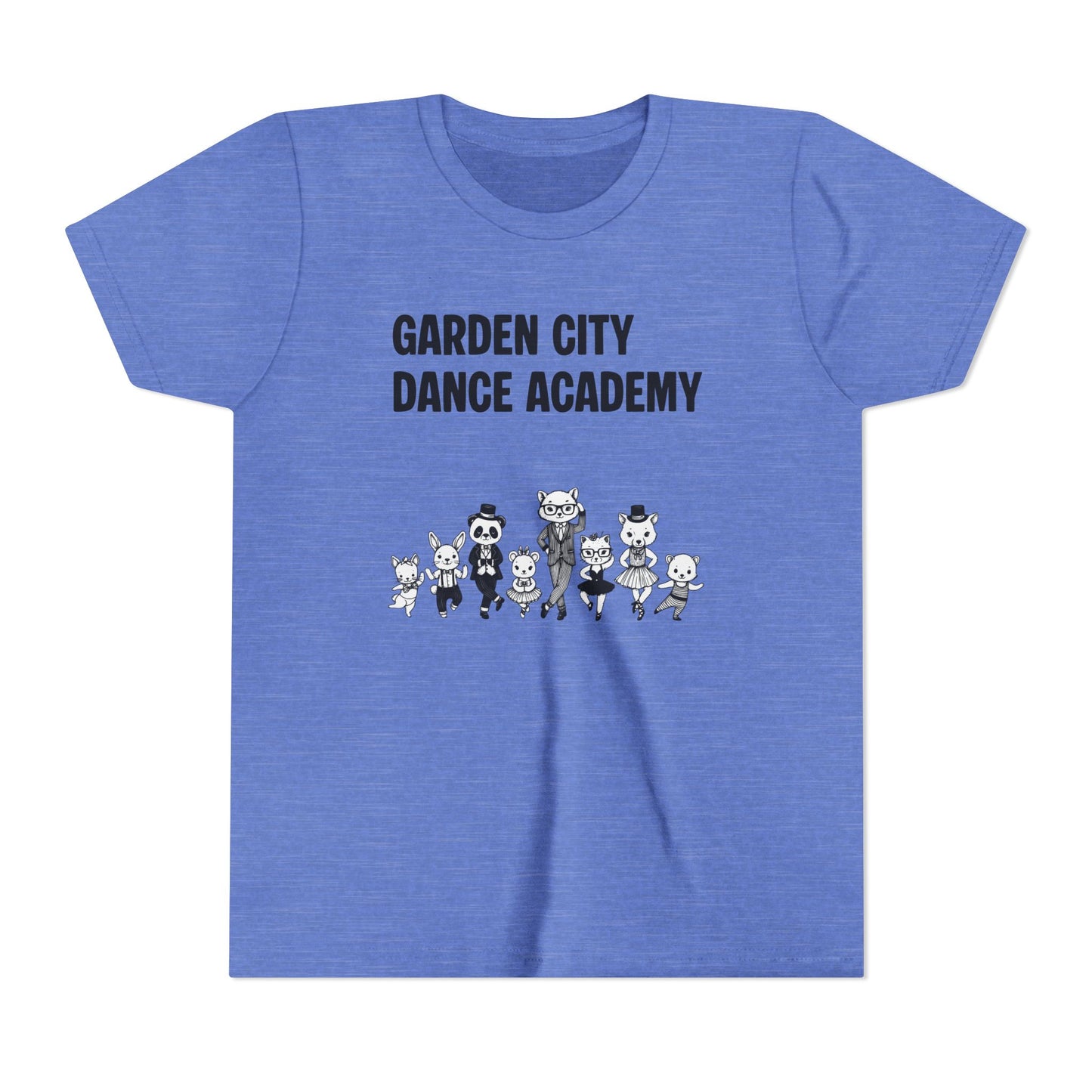 "Garden City Dance Academy" Youth Tee — Kids Dance Club Cartoon Dancers T-Shirt