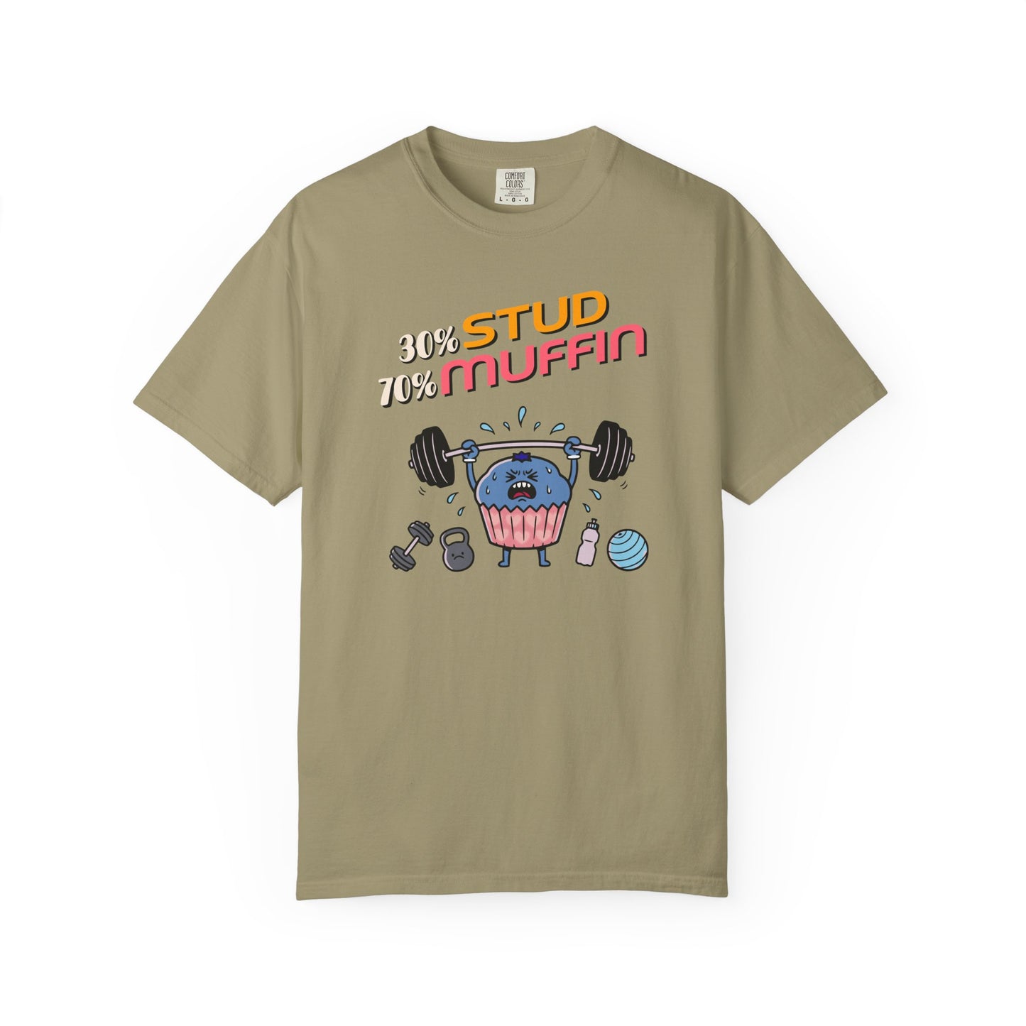 "Stud Muffin" T-Shirt — Cute Funny Gym Cupcake Fitness Design
