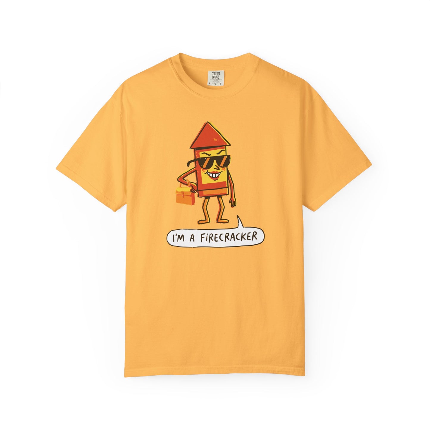 "I’m a Firecracker" Cartoon T-Shirt —  Funny Explosive Persona Tee