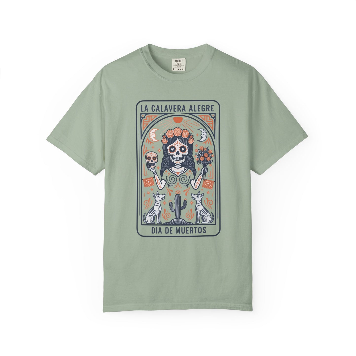 "La Calavera Alegre" T-Shirt — Día de Muertos Day of the Dead Graphic Tee