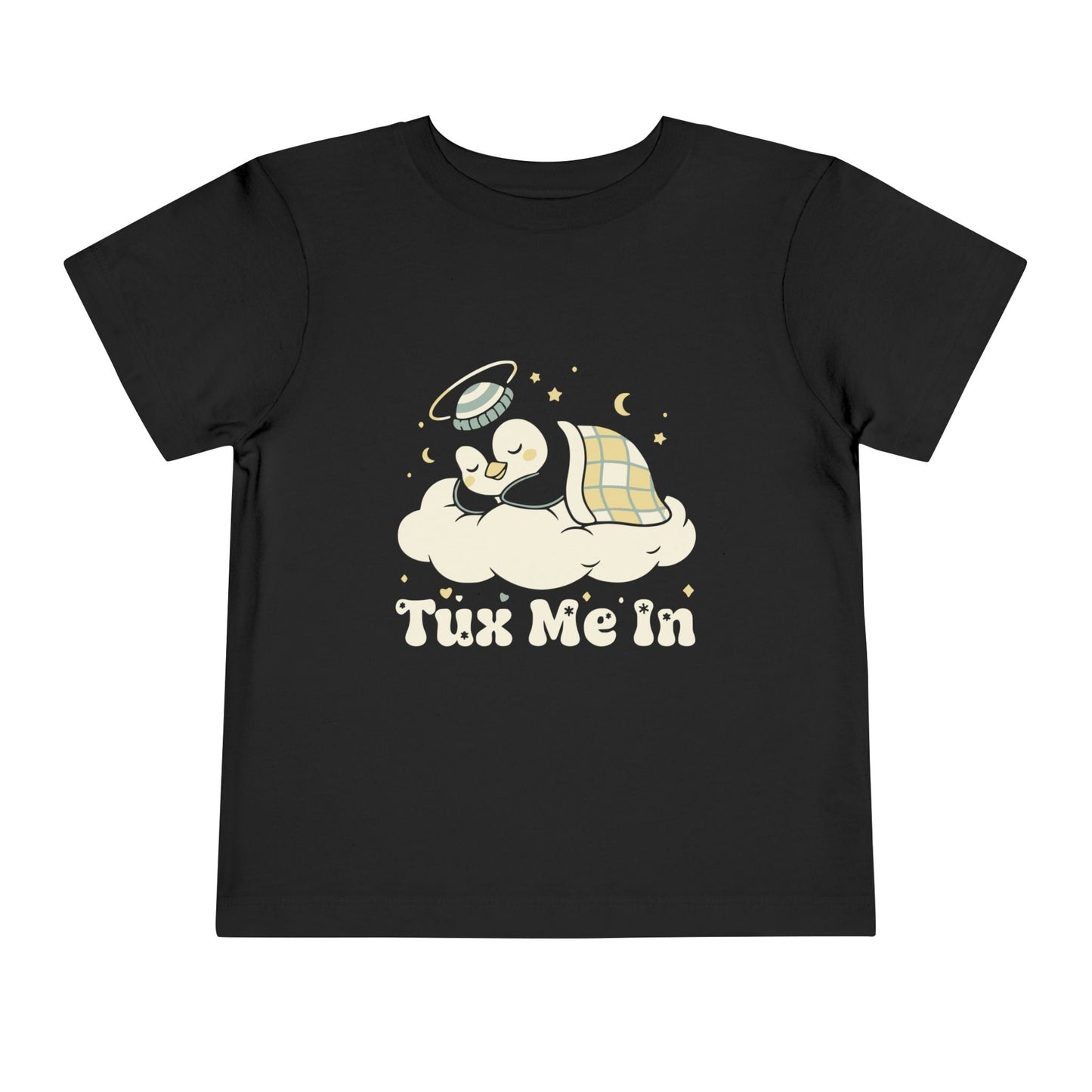 'Tux Me In' Toddler Tee —  Sleepy Penguin Short Sleeve Kids Shirt