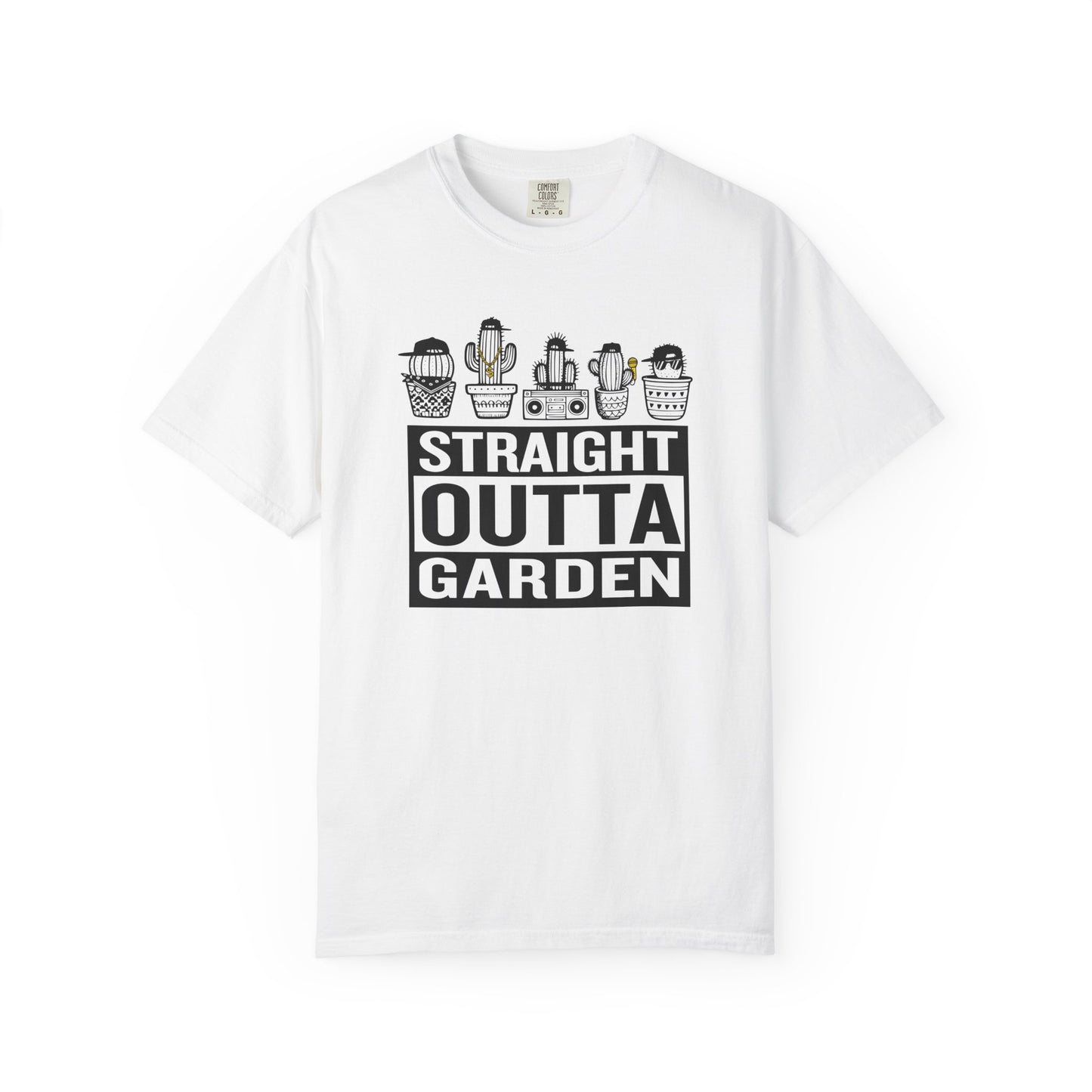 "Straight Outta Garden" T-Shirt — Old School Hip Hop Plant Lover Tee