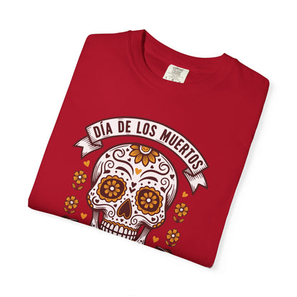 Día de los Muertos Sugar Skull T-Shirt — Floral Calavera Day of the Dead Tee