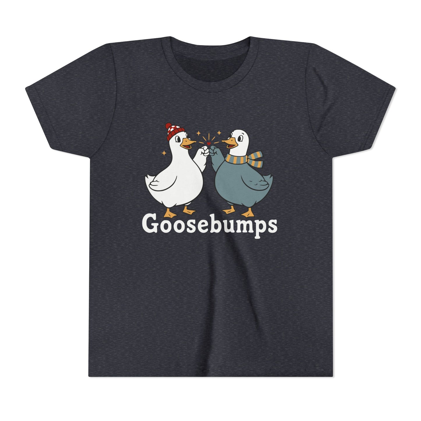 "Goosebumps" Youth Tee - Cute Winter Geese Kids Shirt