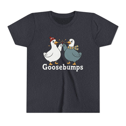 "Goosebumps" Youth Tee - Cute Winter Geese Kids Shirt