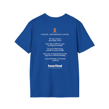 Peach Strong T-Shirt — Uterine Endometrial Cancer Fight Club Awareness Tee