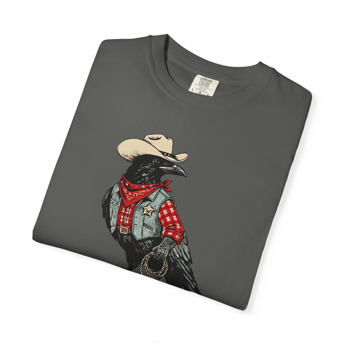 "Cawboy" Couples Tee — Western Crow Cowboy Graphic T-Shirt