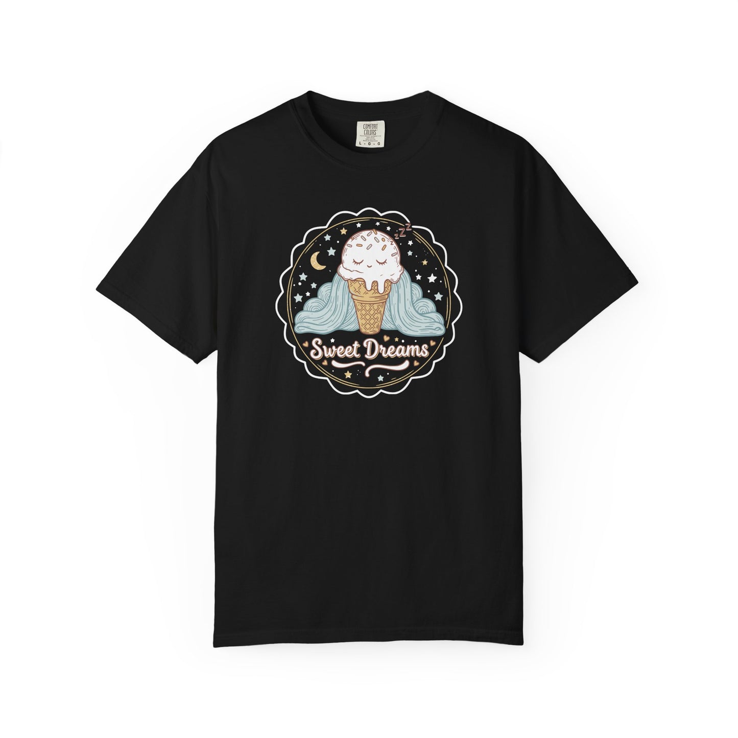 Sweet Dreams Ice Cream T-Shirt — Cute Pastel Dessert Graphic Tee
