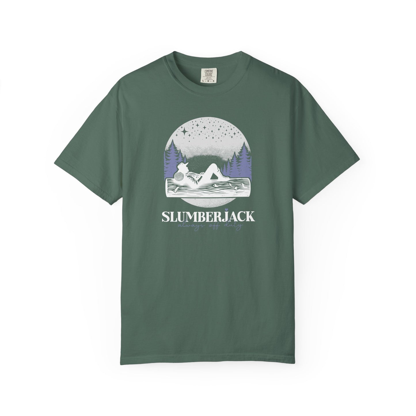 Slumberjack Campfire Graphic T-Shirt — Relaxing Night Sky Outdoor Tee