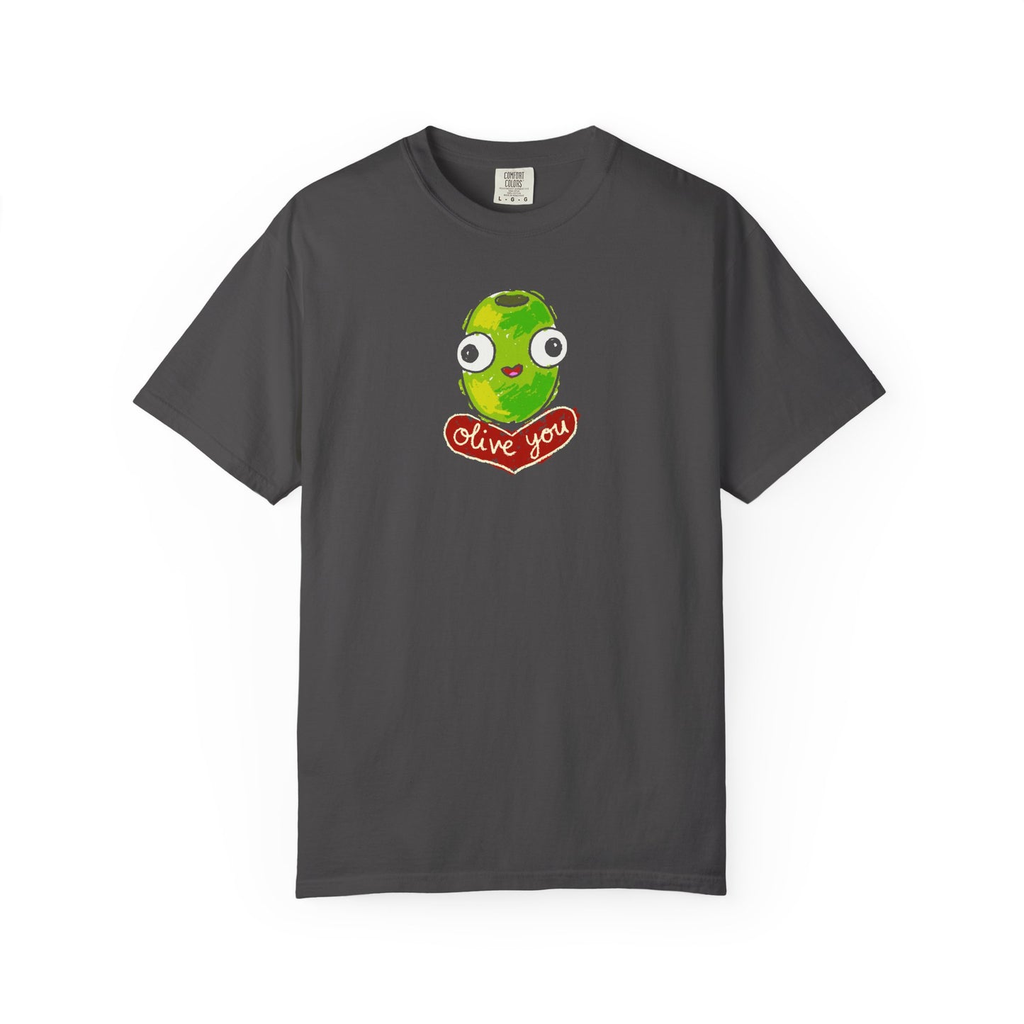 "Olive You" Cute Graphic T-Shirt - Love Tee