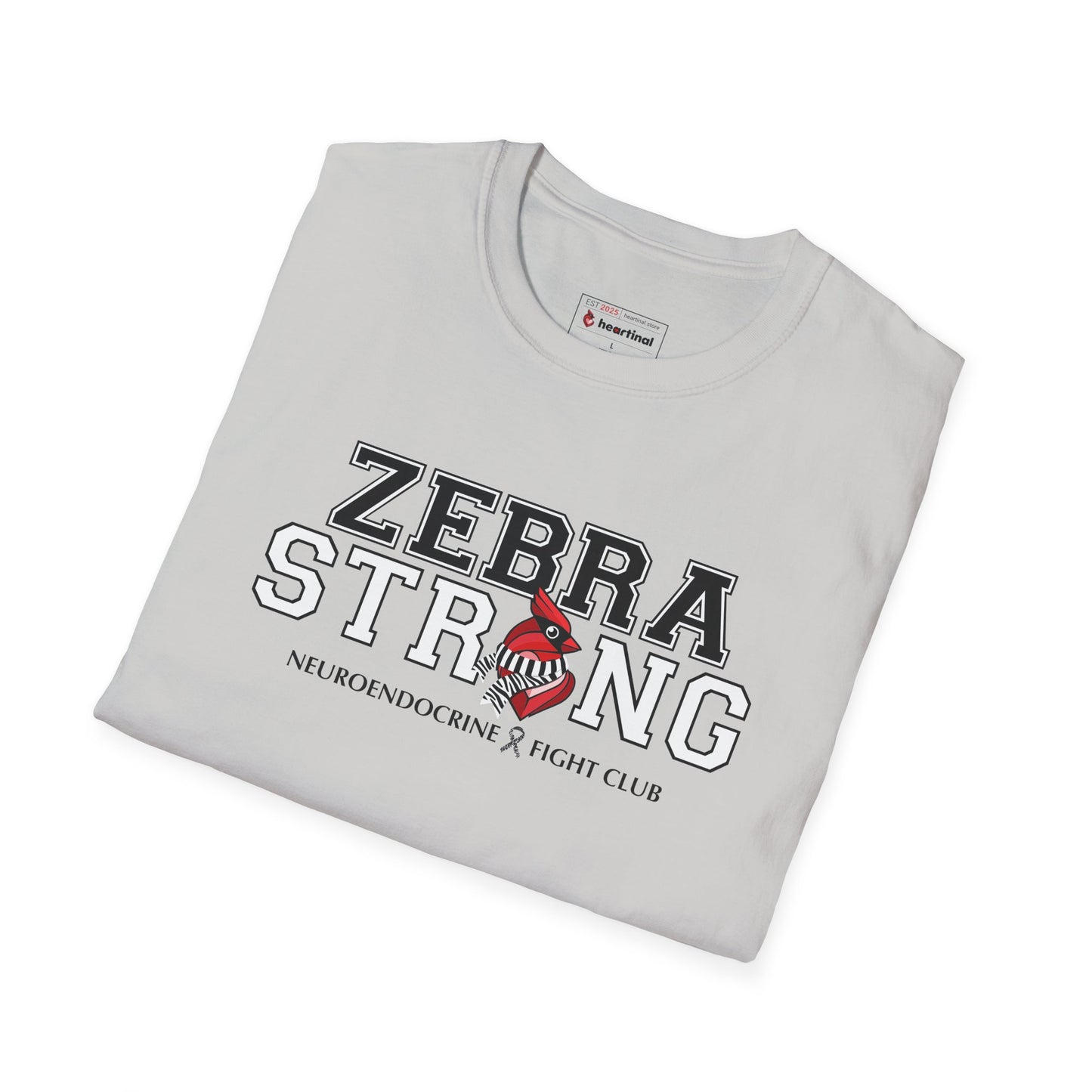 Zebra Strong T-Shirt — Neuroendocrine Cancer Fight Club Awareness Support Tee