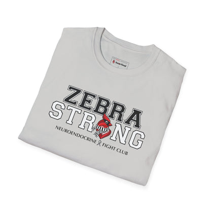 Zebra Strong T-Shirt — Neuroendocrine Cancer Fight Club Awareness Support Tee