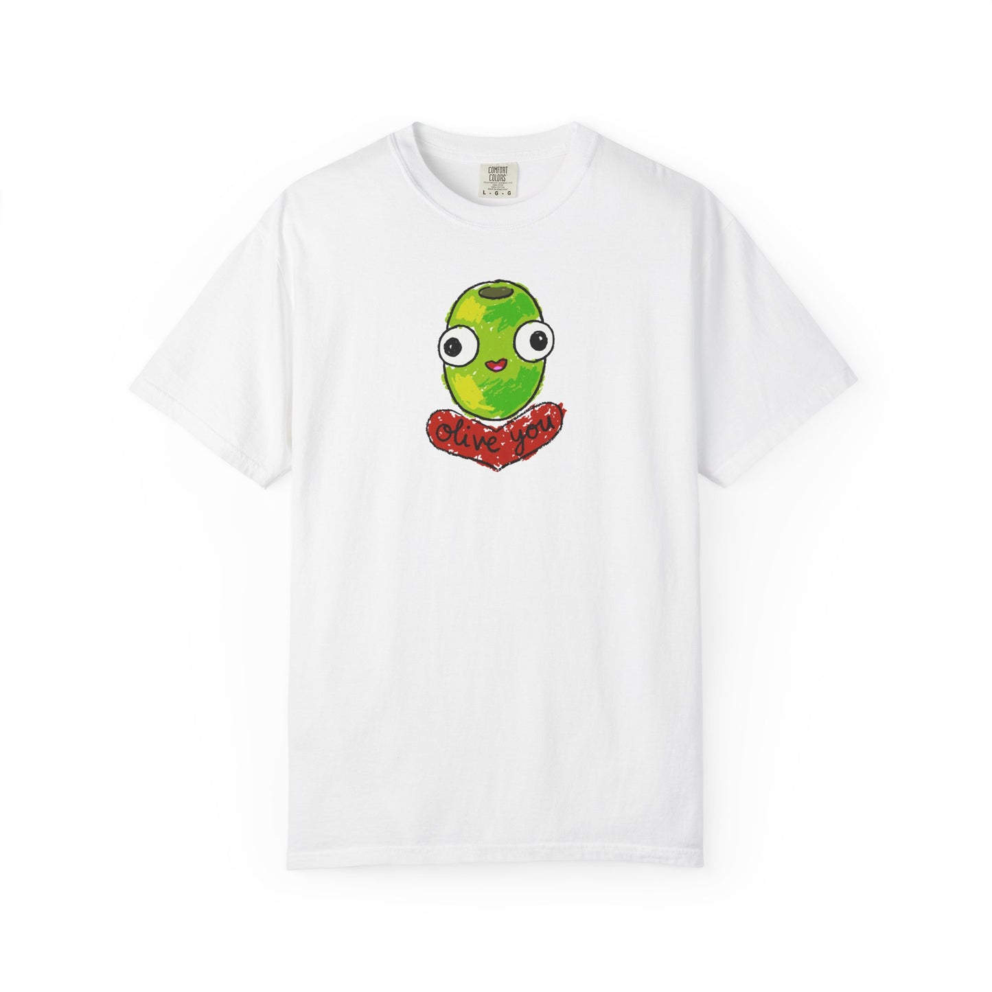 "Olive You" Cute Graphic T-Shirt - Love Tee