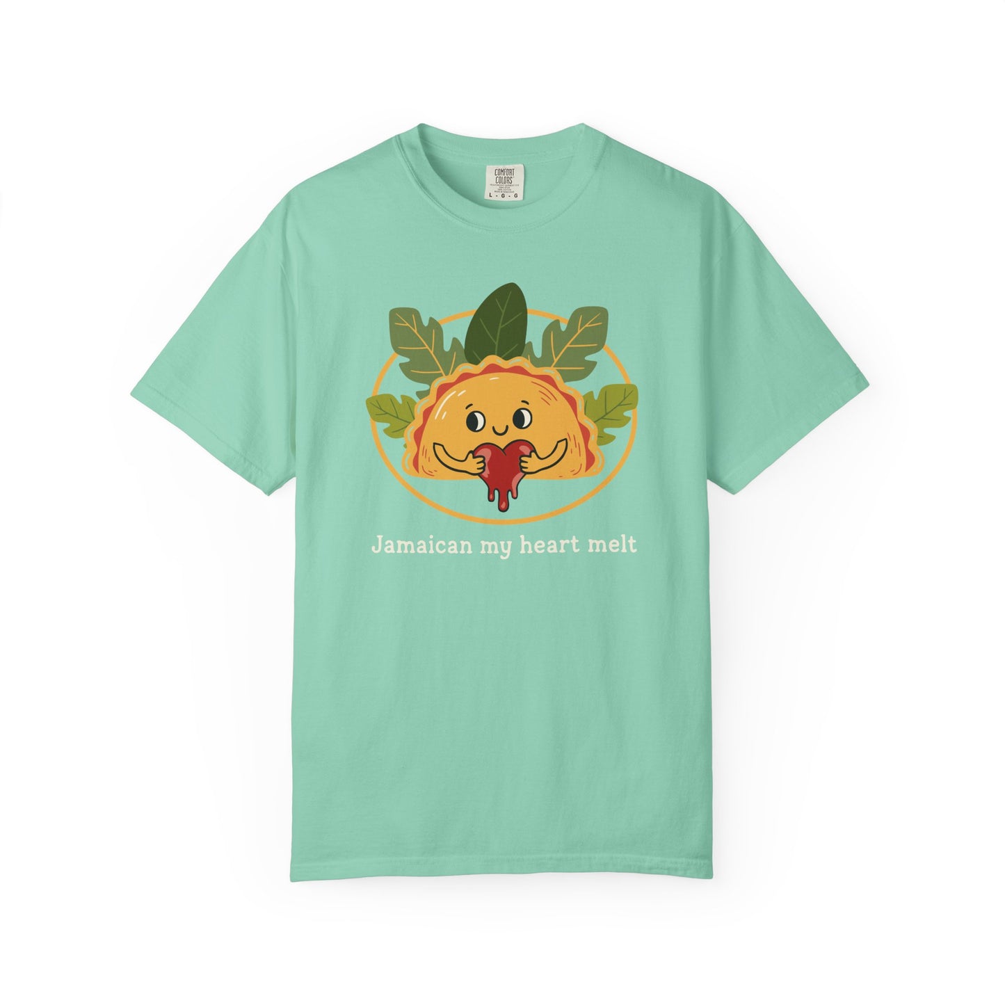 "Jamaican My Heart Melt" T-Shirt — Cute Patty Character Tee