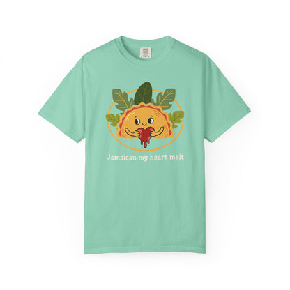 "Jamaican My Heart Melt" T-Shirt — Cute Patty Character Tee